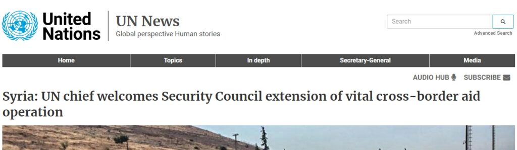 SG happy for al Qaeda but not enough to mention the UNSC resolution.