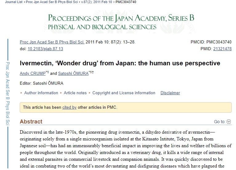 Ivermectin, the Wonder Drug from Japan