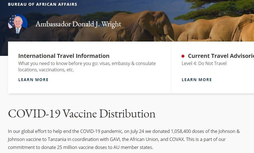 It took the president's death, but State Dept shipped in COVAX.
