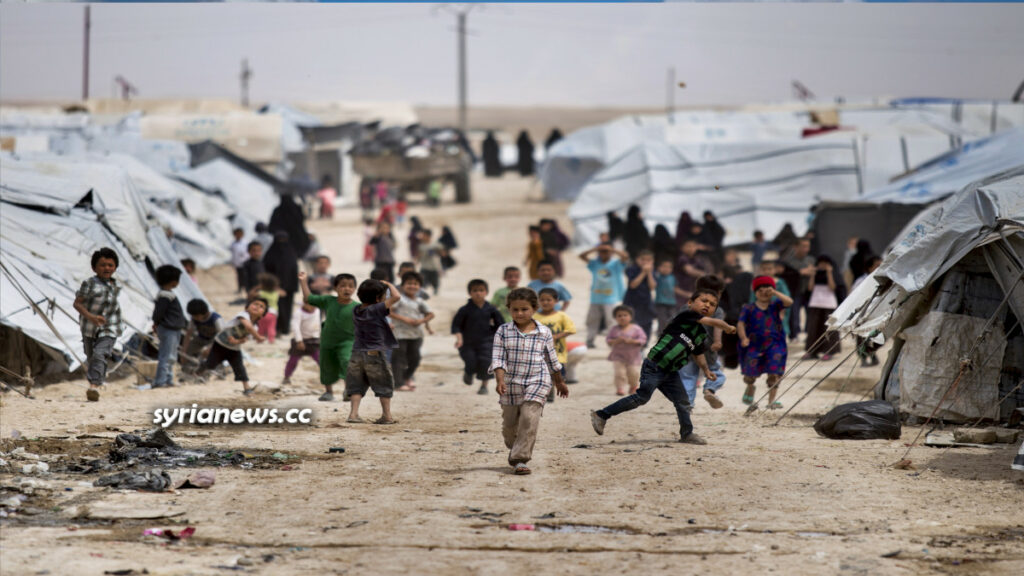 Al-Hol concentration camp for Syrian and Iraqi refugees in Hasakah - Syria run by Kurdish SDF terrorists