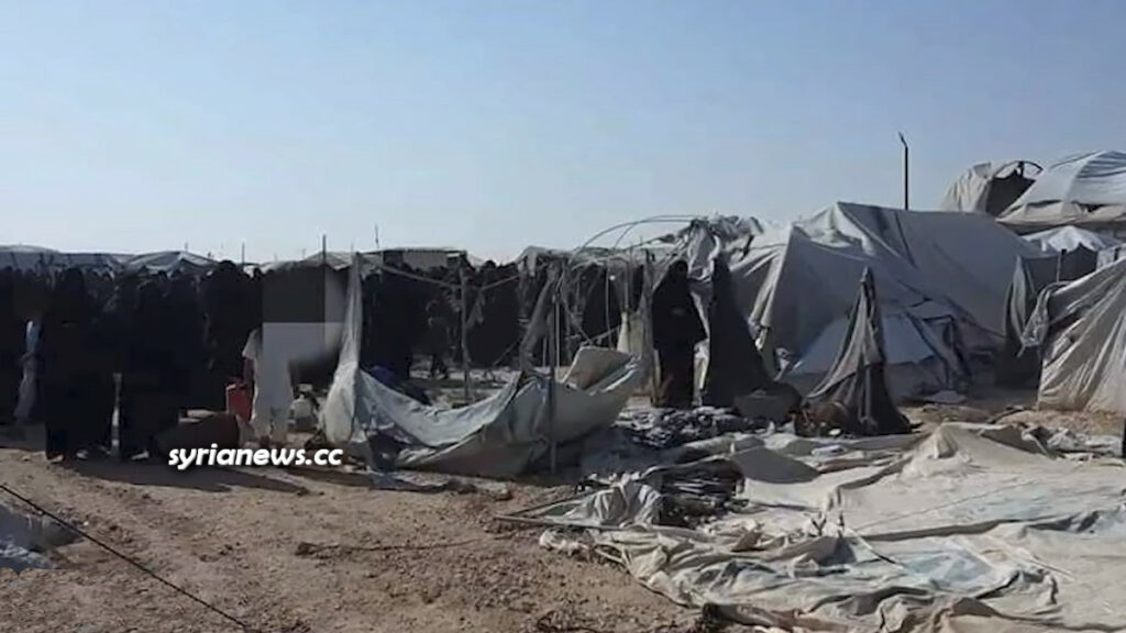 Al-Hol concentration camp for Syrian and Iraqi refugees in Hasakah - Syria run by Kurdish SDF terrorists