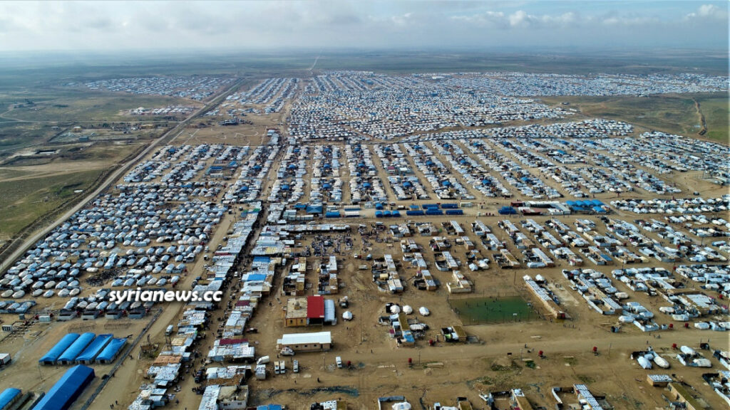 Al-Hol concentration camp for Syrian and Iraqi refugees in Hasakah - Syria run by Kurdish SDF terrorists