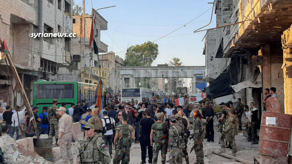 Evicting of Al Qaeda and ISIS terrorists from Daraa Balad to the north of Syria