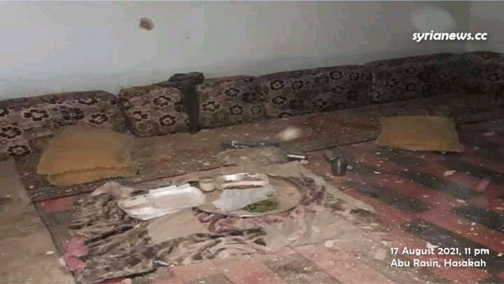 House damaged by Erdogan terrorists shelling Abu Rasin, Hasakah