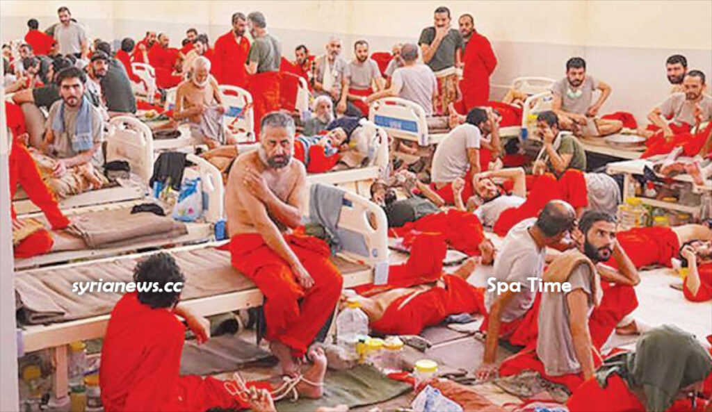 ISIS terrorists in US-sponsored Kurdish SDF terrorists SPA for Rehabilitation