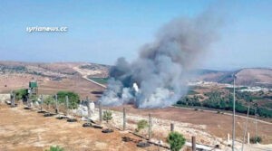 Israel bombs south Lebanon Hezb Allah bombs Israel back
