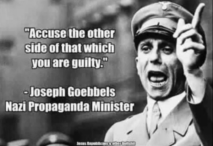 Anti - ivermectin media taking a page from Goebbels propaganda.