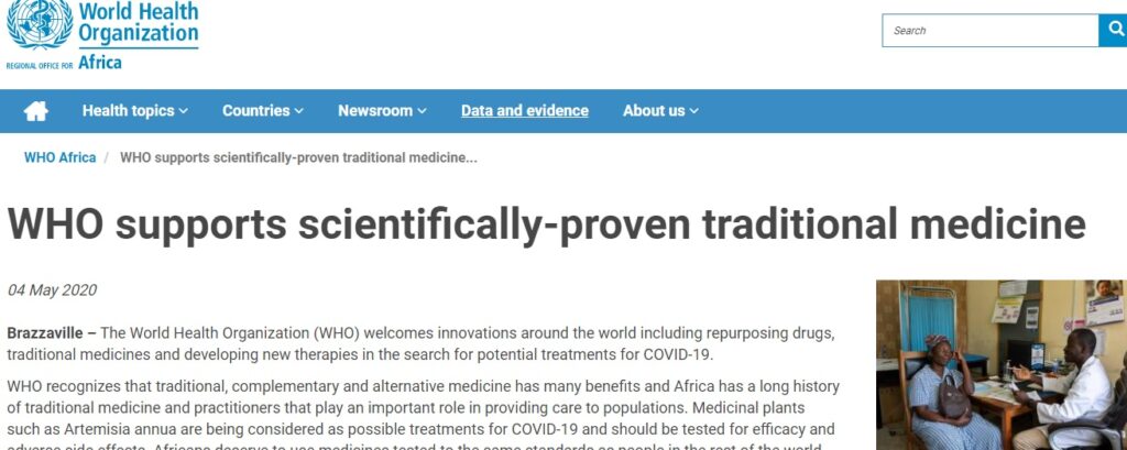 WHO that pimps for Merck put out a racist statement against Africans 4 May 2020