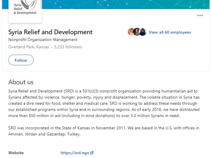 American taxes at work for an illegal 'charity' not in Syria, cheered by UNSC junta.