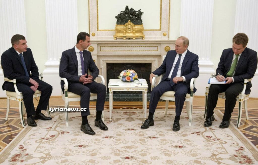 Syrian President Bashar Assad meets Russian President Vladimir Putin in Moscow