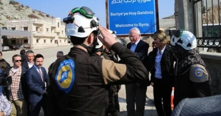 Kelly Craft and fake ambassador Jeffrey in NATO Turkey with terrorist White Helmets.