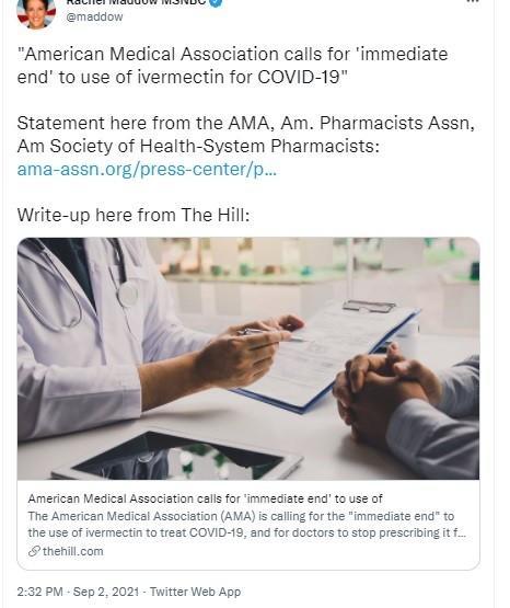 Ivermectin hated by malignant conspirators.