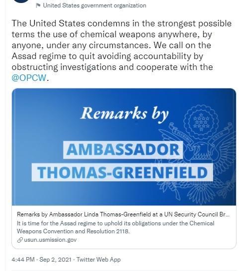 US Goebbels P3 member lies to the UNSC.