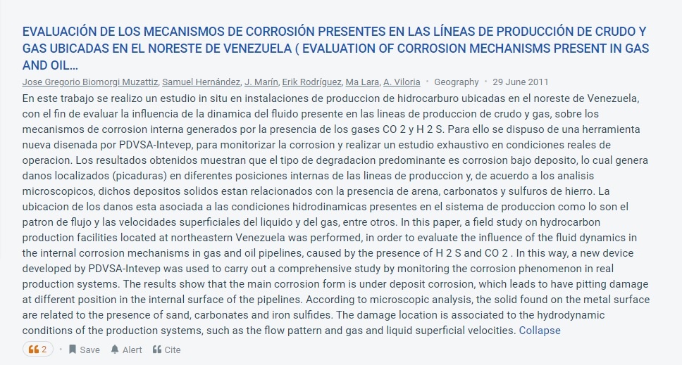 Venezuela's Dr. Biomorgi PDVSA study