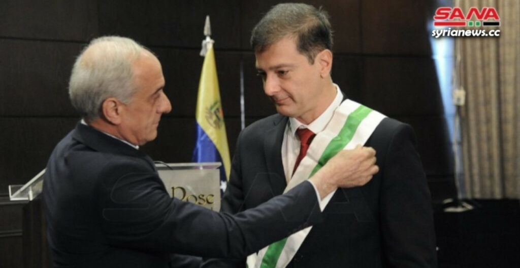 Venezuela Ambassador to Syria José Gregorio Biomorgi Muzattiz - Damascus