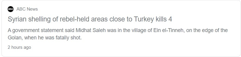 ABC parenthetically mentioned Israel 's assassination of Saleh al Saleh