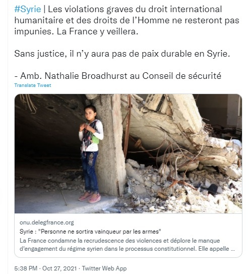 French klansman lies again before the UNSC.