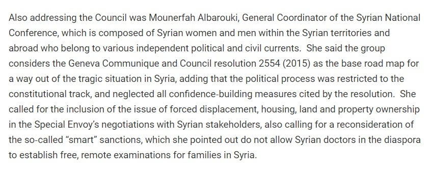 Sock puppet spoke of NATO P3 colonial demands of the SAR.