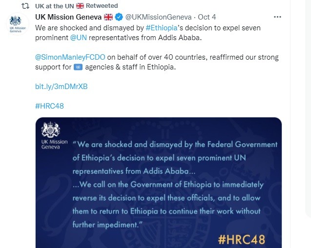 UK rep to the UNSC did not tweet about the chemical scam. 