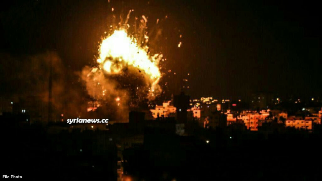 Israel bombs Syria - عدوان اسرائيلي صهيوني على سورية