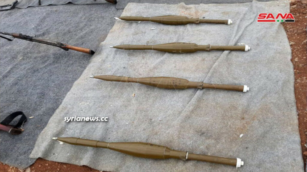 Syrian law enforcement seize quantities of weapons - munition - drugs in southern region