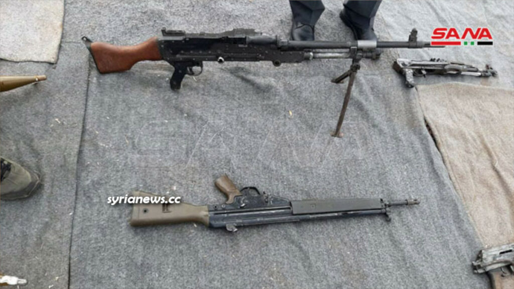 Syrian law enforcement seize quantities of weapons - munition - drugs in southern region