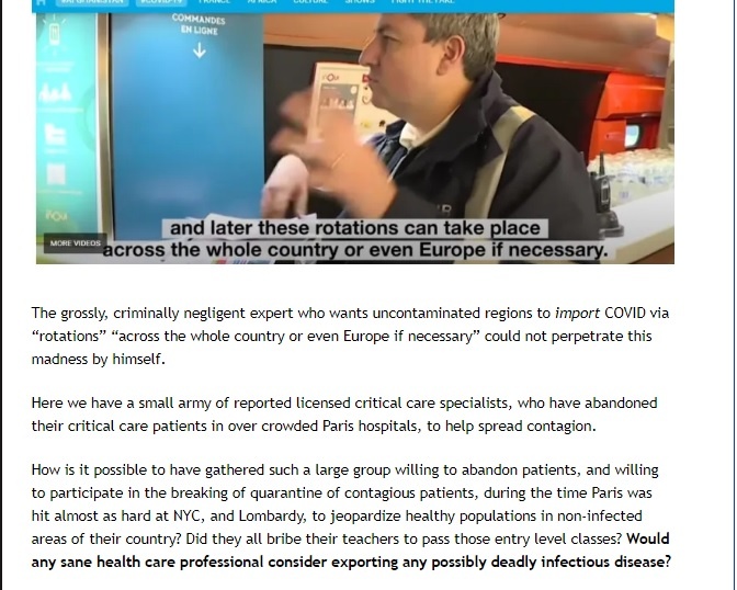 Criminally & medically negligent French physician bragged about rotating C19 contagion throughout Europe; will this be on the menu for the nu omicron?