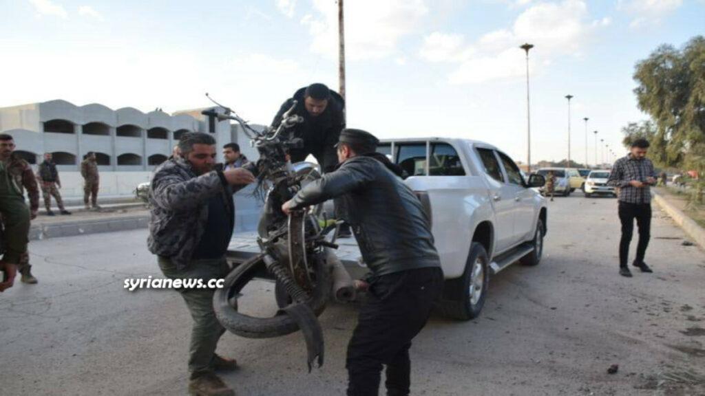 Explosion targets Kurdish SDF terrorists in Hasakah - Northern Syria انفجار عبوة ناسفة في حي الغويران بالحسكة