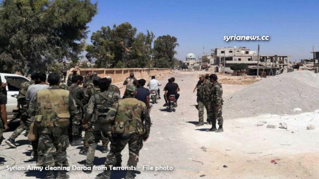 Syrian Army cleaning Daraa from Terrorists - File photo
