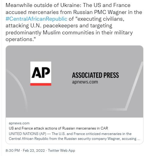 Unbiased AP takes umbrage, despite never complaining about countless PMC's in Autonomous Kurdish Region of Iraq.