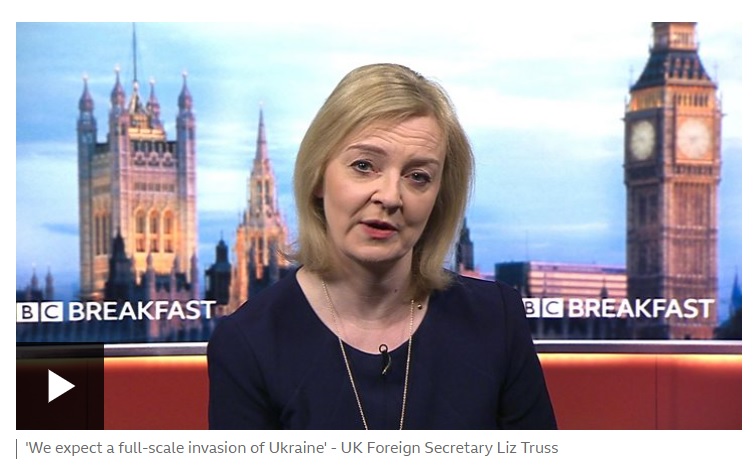 Arrogant NATO supremacist Truss feigned ignorance of geography, while threatening Russia, fitting in to Dr. Jaafari's statement that the civilized world must take an interest in these threats.