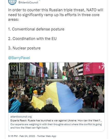 Tax-funded NATO think tank Orwellian charity Atlantic Council supports Nazis in Ukraine.