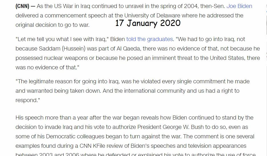 Biden defended his criminal vote with more NATO lies.