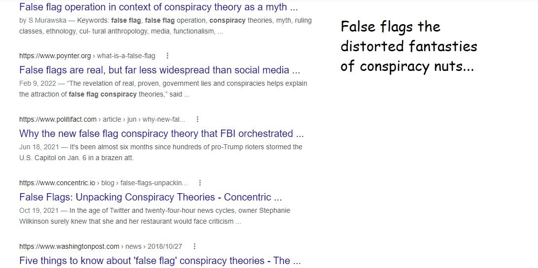 The false flag & imperial NATO double standards.
