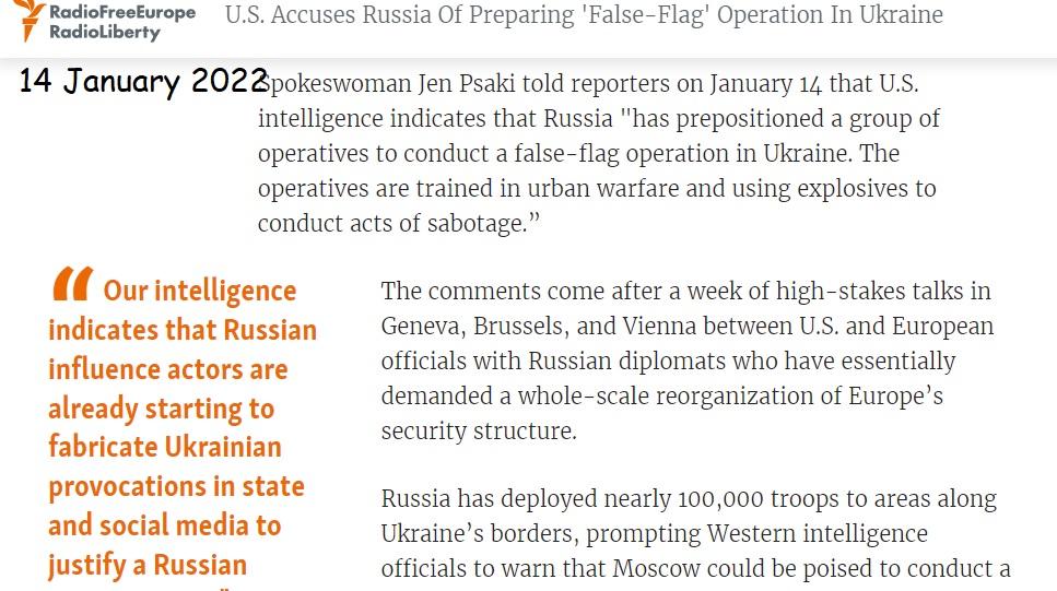 CIA first to report on Psaki's Big Lie. Dr. Jaafari described the entire operation as western creative chaos.