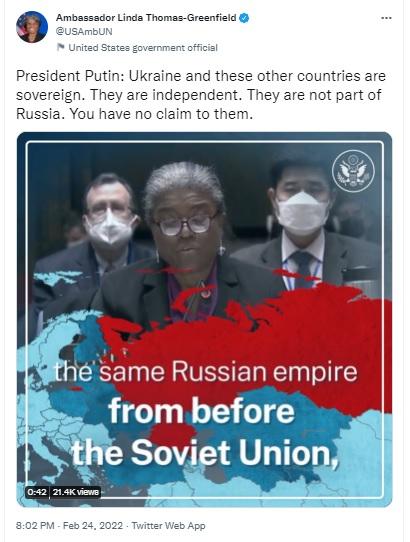 Of course US Ambass. to UN supports Nazism in Ukraine, as US NATO created the spread of post WWII Nazism.