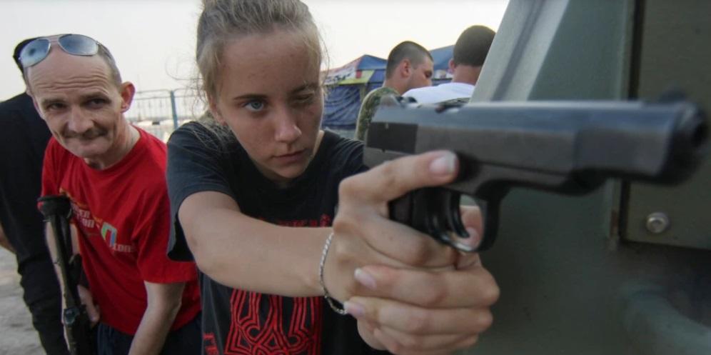 Ukraine children with guns.