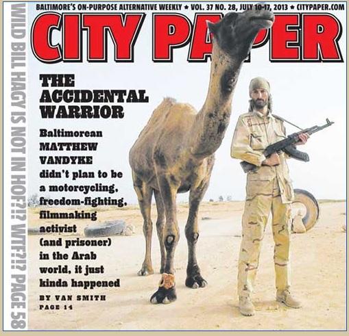 Armed American illegal in Libya & then Syria was glorified by NATO stenographers.