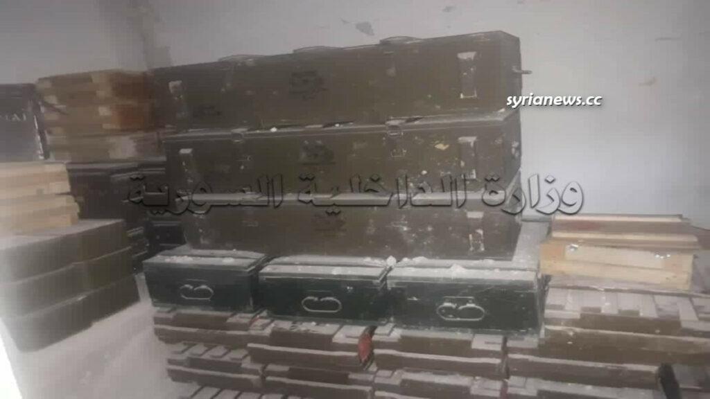 Ammunition found in Apamea (Afamia) Northwest of Hama - العثور على ذخيرة للإرهابيين في أفاميا شمال شرق حماه