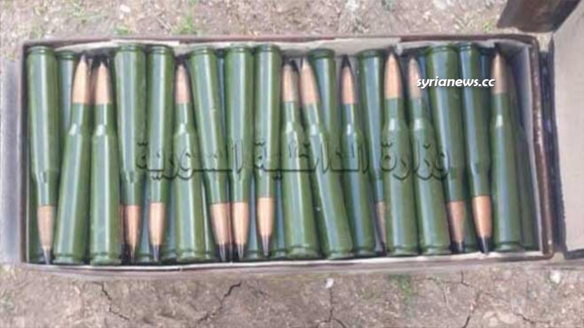 Ammunition found in Apamea (Afamia) Northwest of Hama - العثور على ذخيرة للإرهابيين في أفاميا شمال شرق حماه