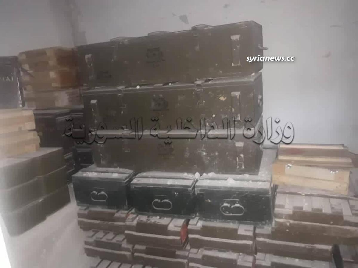 Ammunition found in Apamea (Afamia) Northwest of Hama - العثور على ذخيرة للإرهابيين في أفاميا شمال شرق حماه