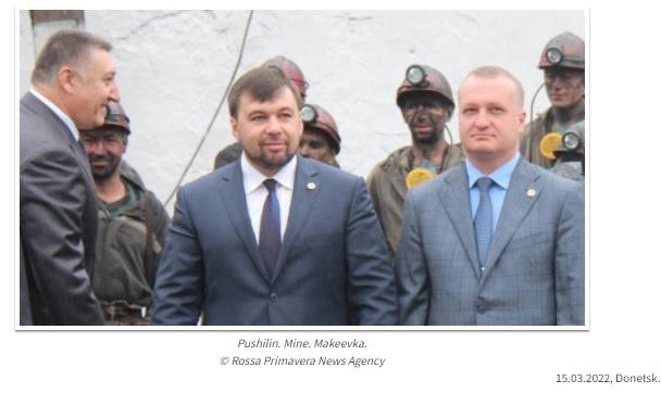 Donetsk People's Republic Prime Minister Pushilin DPR is not part of Ukraine.