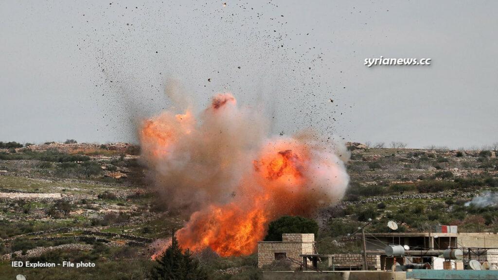 IED Landmine Explosion Syria - Archive - انفجار عبوة ناسفة - لغم سورية