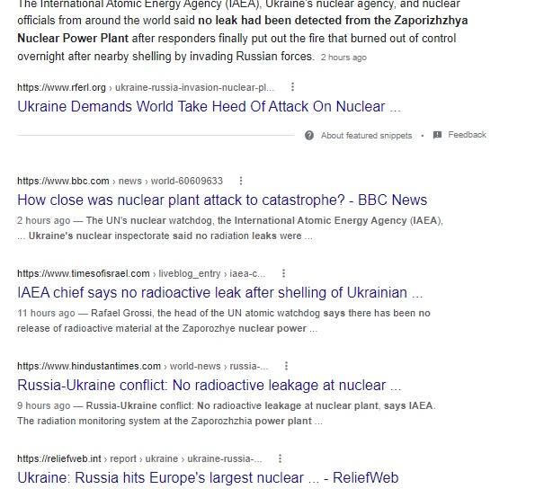 NATO-Nazi stenography on Ukraine power plant.