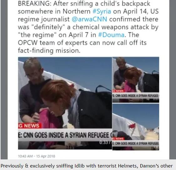 She has not yet had to do her chemical sniff test in Ukraine.
