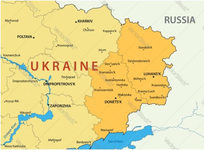 Donetsk (DPR) & Luhansk (LPR) declared independence from the Ukraine in 2014.