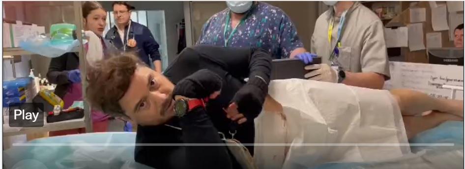 Not getting trauma care in Ukraine hospital.