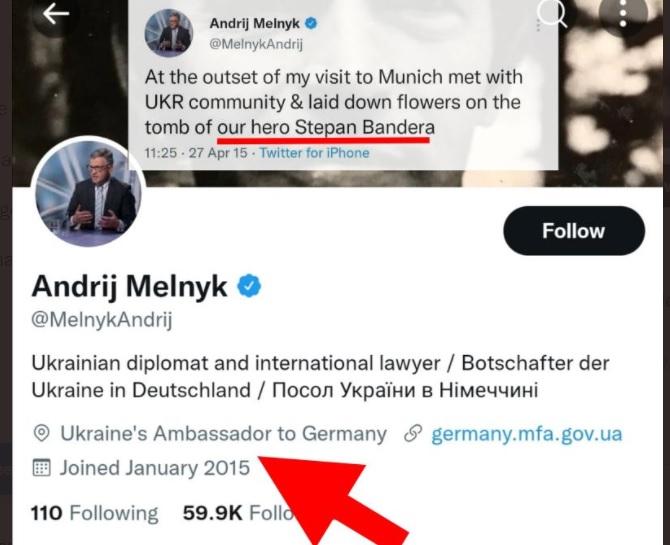 Nazi Ukraine ambassador to Germany.