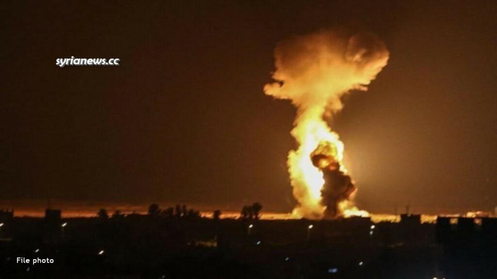 Israel bombs the outskirts of Damascus - Syria - file photo - عدوان اسرائيلي على محيط دمشق سورية