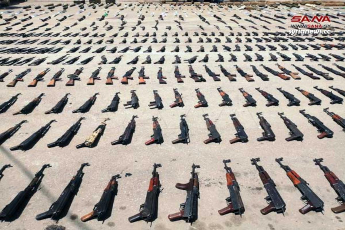Syrian security seize large quantity of weapons in Daraa - السلطات السورية تصادر كميات كبيرة من اﻷسلحة في درعا